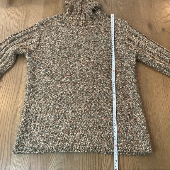 Oona Marled Hand Knit Turtleneck Jumper Sweater Made in New England Medium - Picture 10 of 12